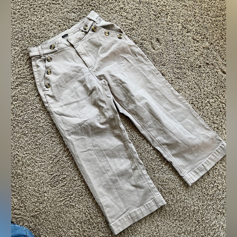 Simply Vera Wang twill pants wide leg SZ. 8